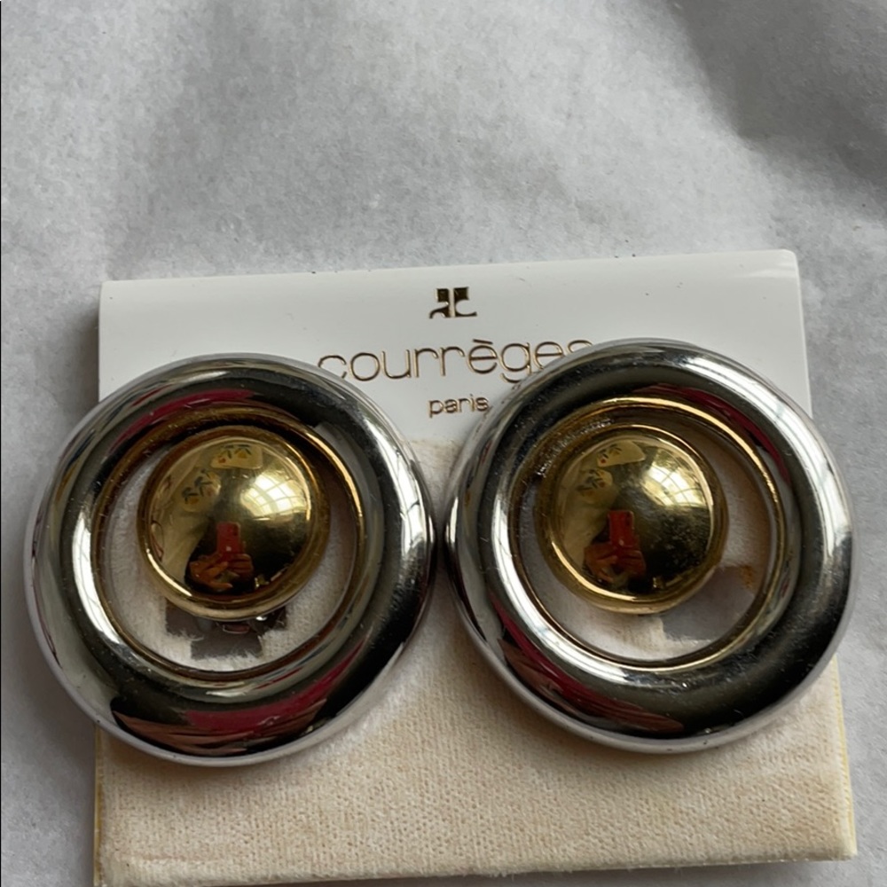 Authentic Vintage chic COURREGES Paris earrings